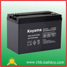 Batterie d&#39;accumulateurs solaire d&#39;énergie solaire de gel de longue durée 220ah 6V